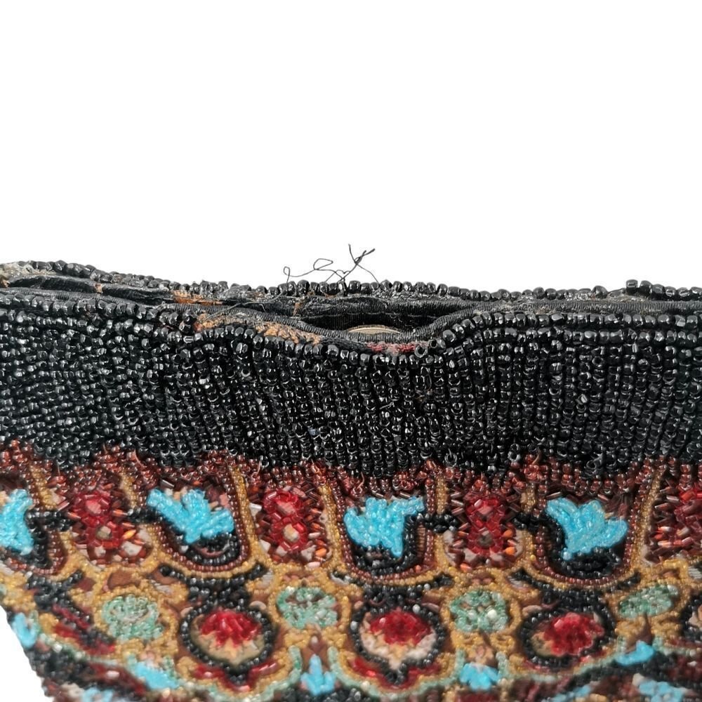Rare Vintage Gucci Collector Multicolored Beaded Floral Bag | Circa 1980s - Picture 5 of 5
